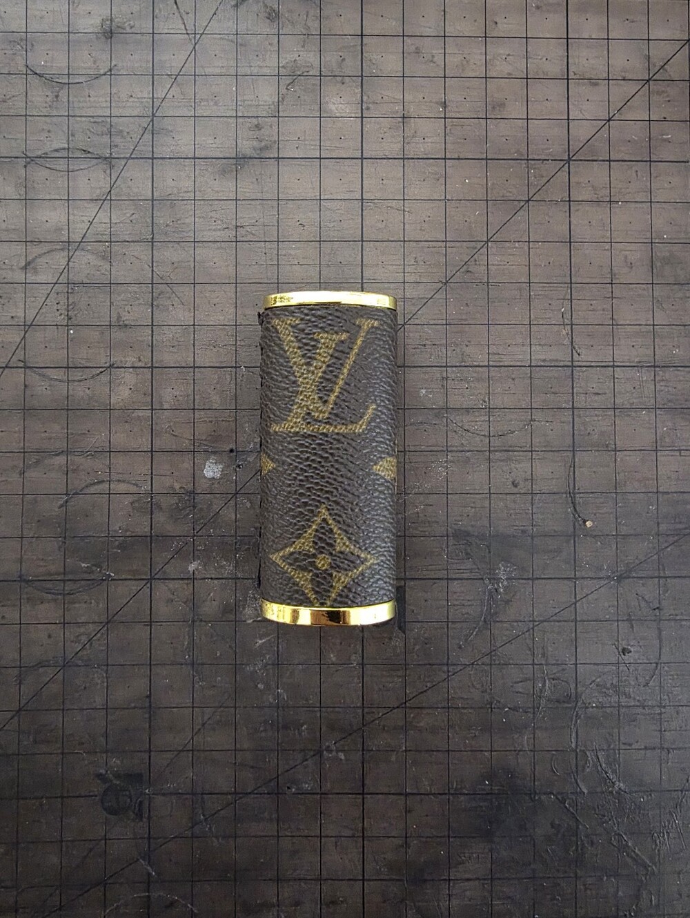Monogram Lighter Case - Brown/Gold(Lighter Not Included) - Picture 3 of 3
